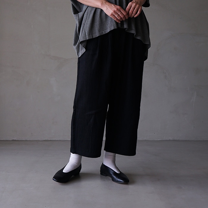 ○(e243t084) / evam eva(エヴァムエヴァ) /linen wool pants(リネン