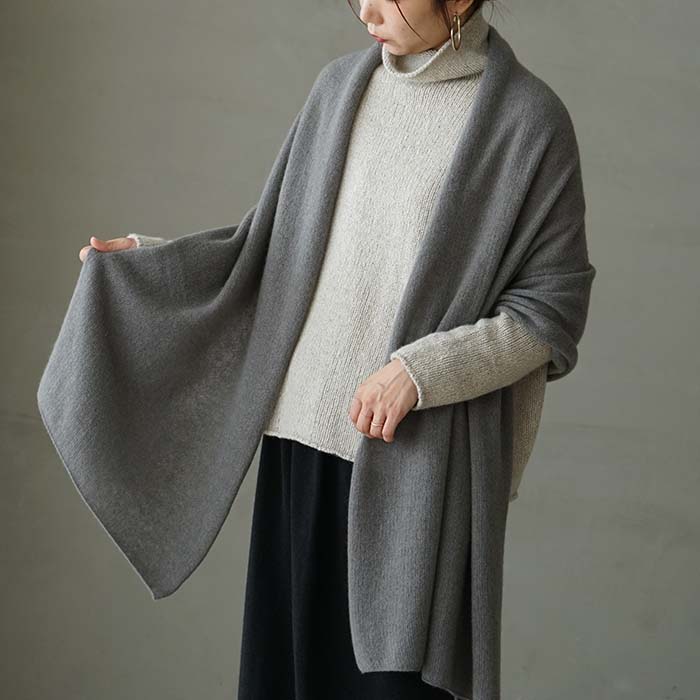 e213g135) / evam eva(エヴァムエヴァ) / cashmere stole(カシミア