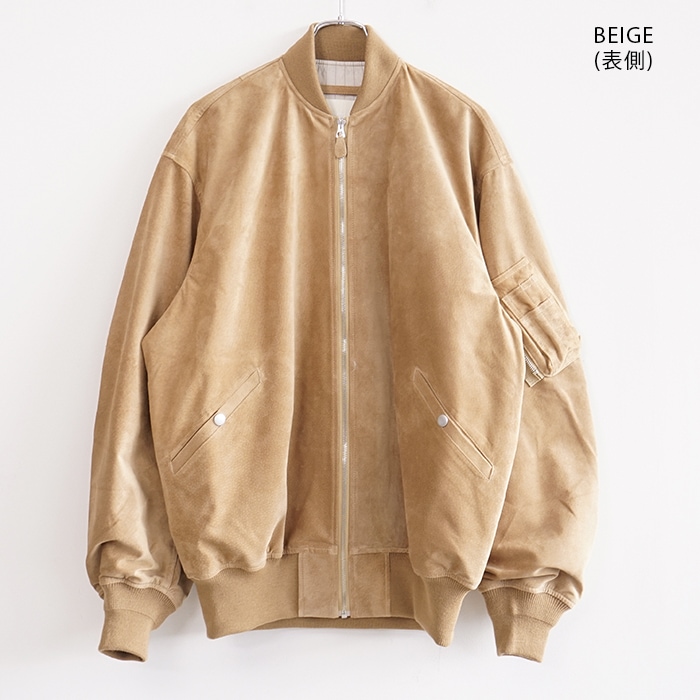 innat07-j06)/ INNAT(インアット) /SUEDE BOMBER JACKET(スウェード