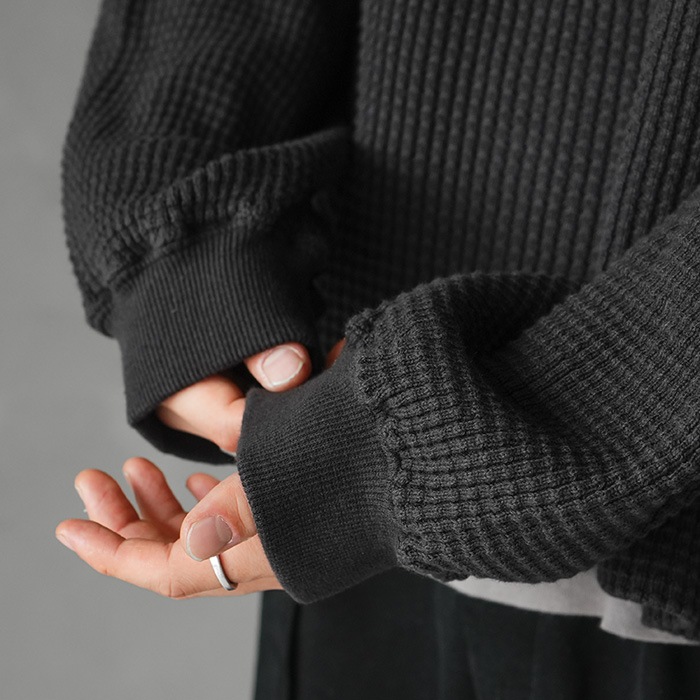 □(anc-ct124) / ANCELLM (アンセルム) / HEAVY WAFFLE OVER LS