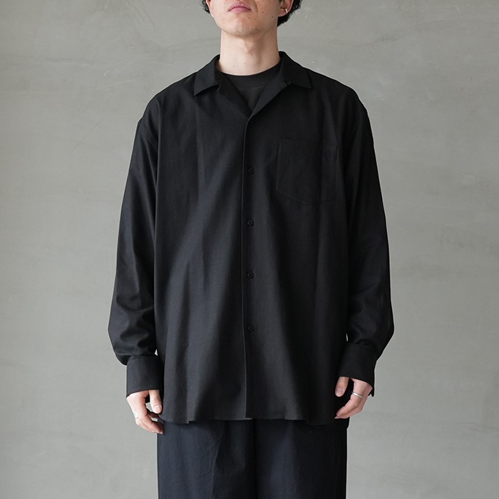 ys-26ss-48) YOKOSAKAMOTO(ヨーコサカモト) /OPEN COLLAR SHIRT