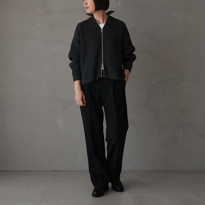 bn-24fl-031） / BATONER(バトナー) / SOLID WOOL DRIVER'S KNIT