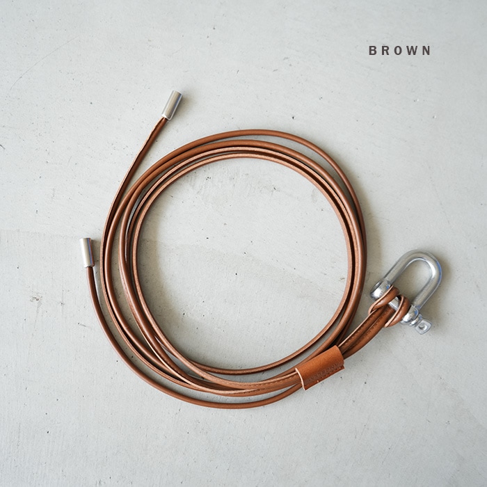 anc-gd12) / ANCELLM (アンセルム) / LEATHER ROPE BELT（レザーロープ