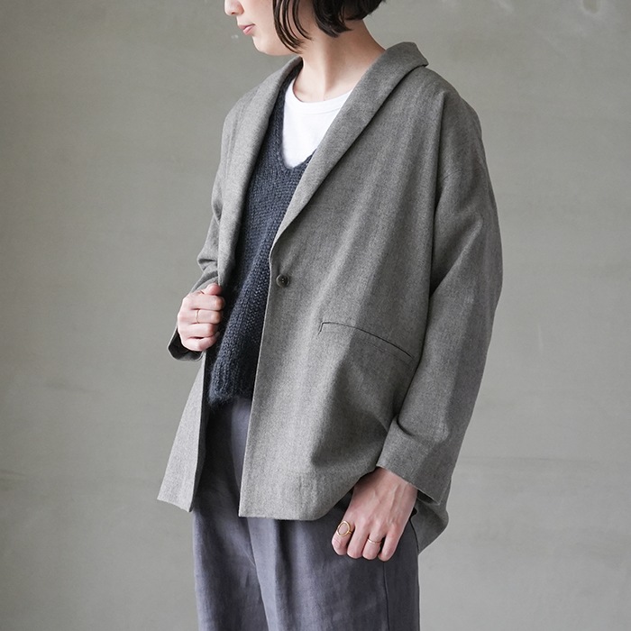 e223t152) / evam eva (エヴァムエヴァ) / wool jacket (ウール