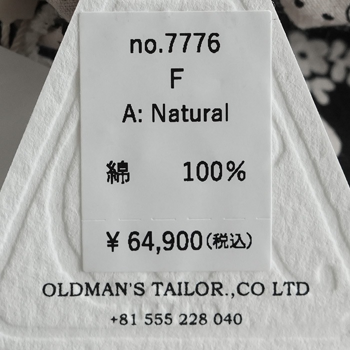 7776) / R&D.M.Co/OLDMANS TAILOR(アールアンドディーエムコー