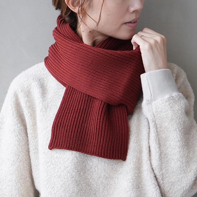 bn-22fi-007） / BATONER(バトナー) / SOLID WOOL MUFFLER(ソリッド