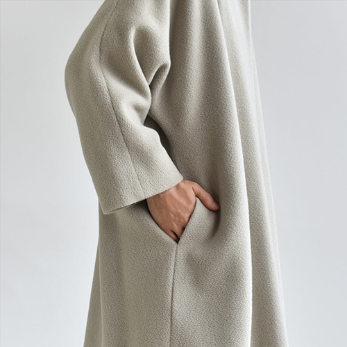e203t170) / evam eva(エヴァムエヴァ) / wool angora dolman coat