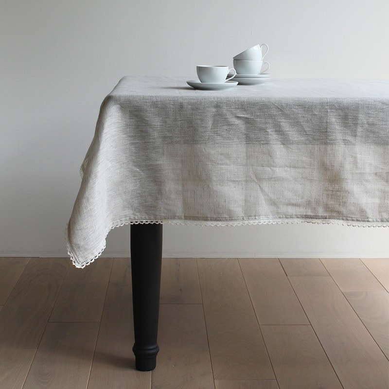 テーブルクロスL リーナ _ ナチュラル