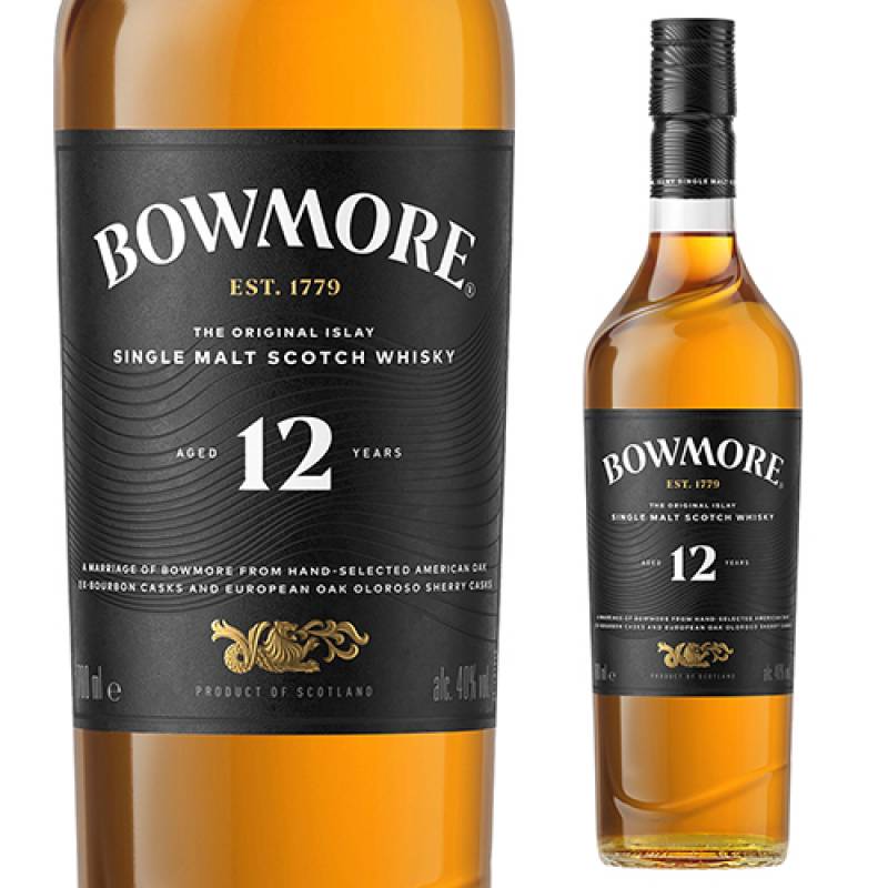 ウイスキー Glenmorangie 12 Laphroaig Bowmore 12 ボウモア 12年 700ml 40% 並行品 ｜潮風とピートが織りなす