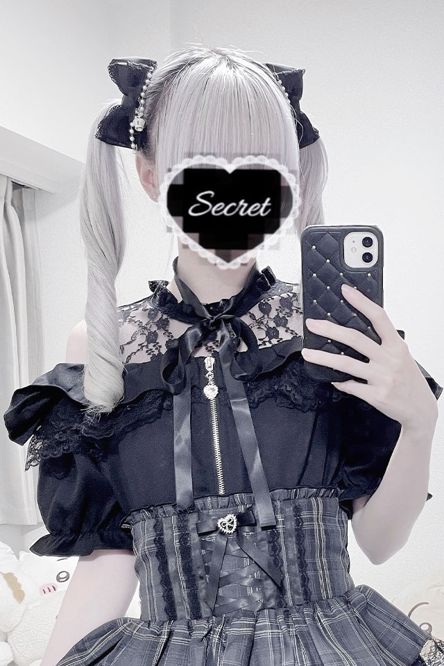 MA*RS】肩開きフリルスライダーブラウス - BLK/BLK size-F | 地雷系