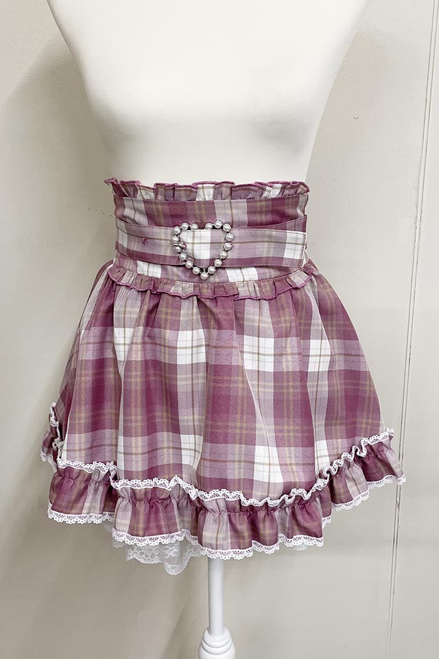 Princess Melody】チェックフレアスカパン - ピンク size-F | 地雷系