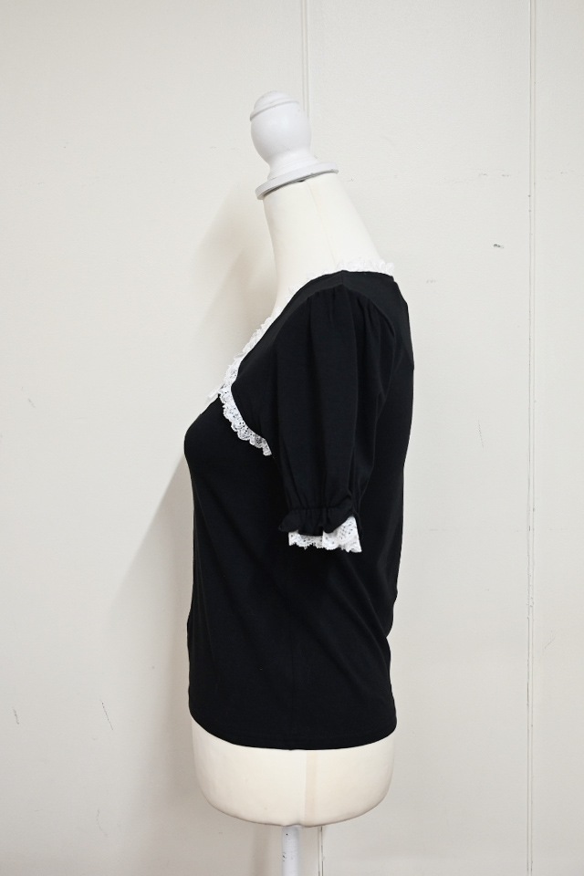 Princess Melody】ハートバックルリボンテープトップス - ブラック