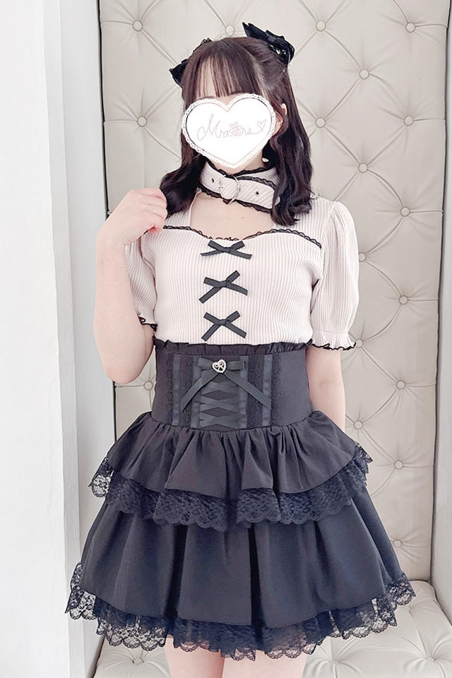 MA*RS】ハートベルト付きテレコトップス - ピンク size-F | 地雷系