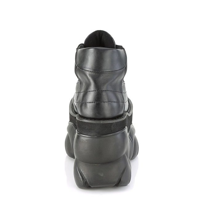 BOXER-01 レザー＆メッシュ厚底シューズ 【BLACK】DEMONIA(デモニア