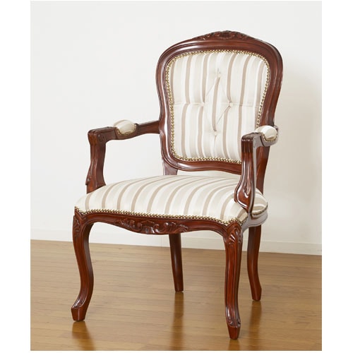 ダイニングチェア 肘付き 高級 優雅 椅子 チェア 上品 天然木