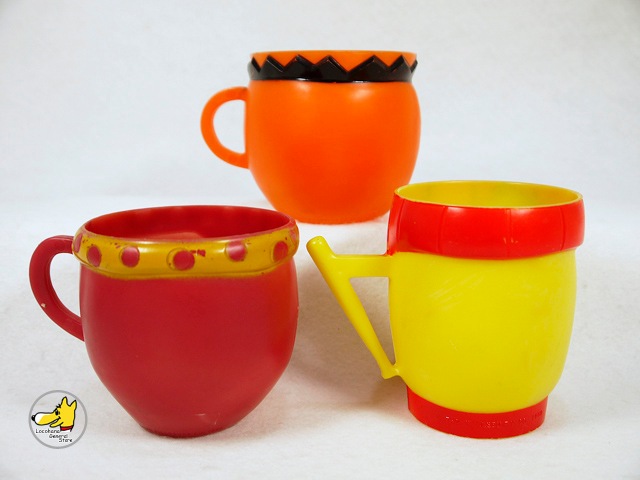 ビンテージ '70s Funny Face Cup ファニーフェイス カップ 6個セット