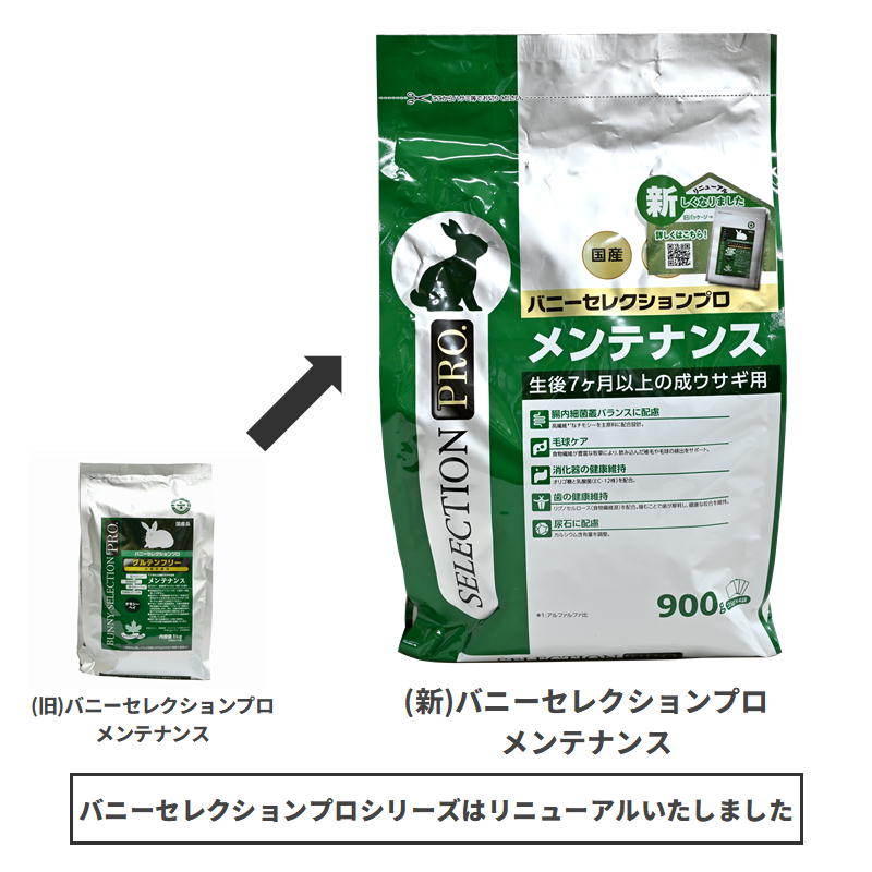 店舗限定】バニーセレクションプロ（PRO）メンテナンス 900g ※旧