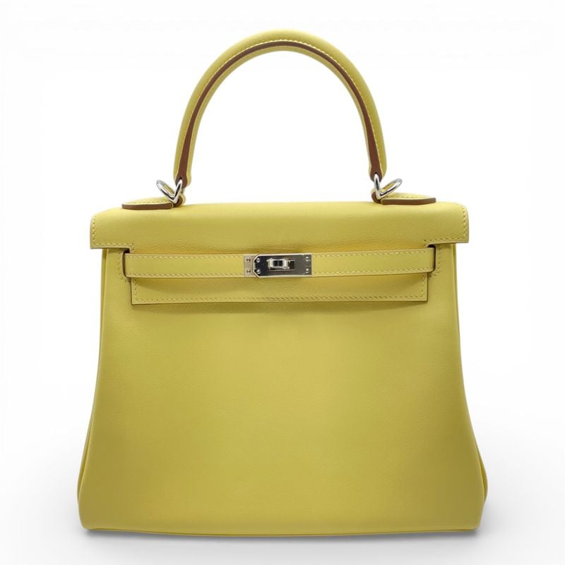 エルメス ケリー 25 ゴールド ヴォーマダム シルバー金具 K刻印