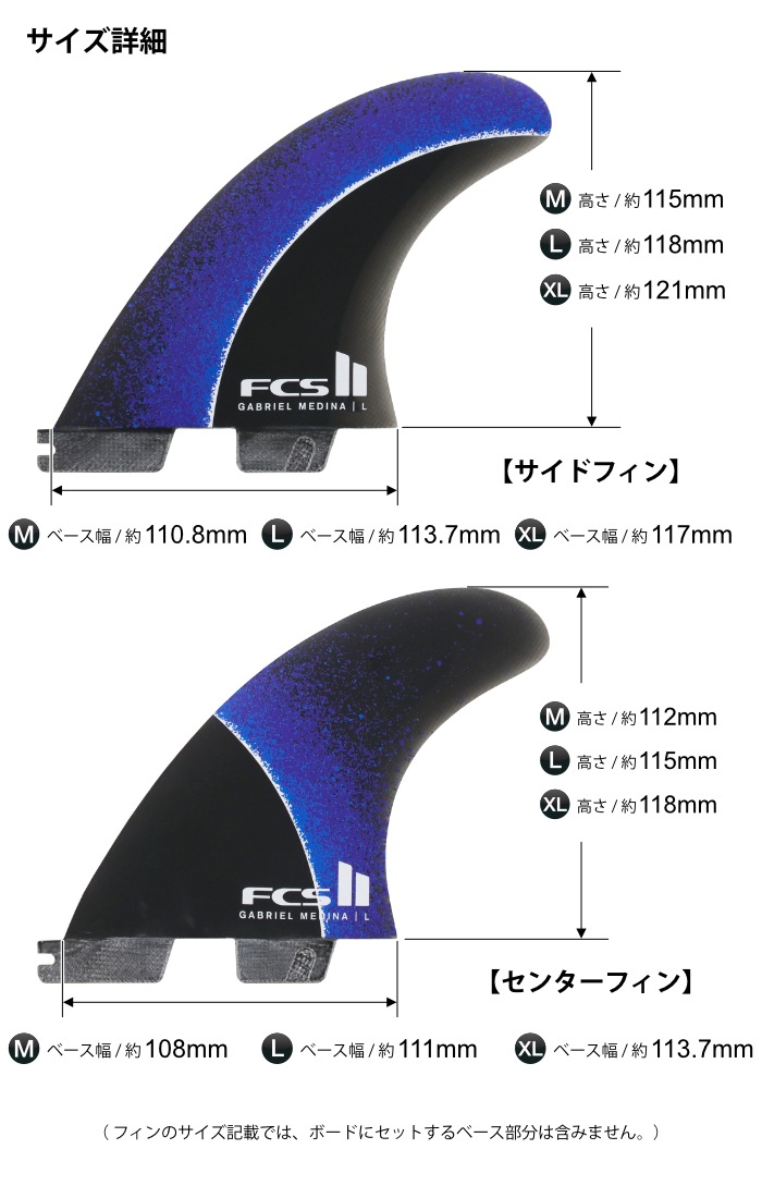 FCS2 FIN エフシーエス2フィン トライフィン GM （GABRIEL MEDINA