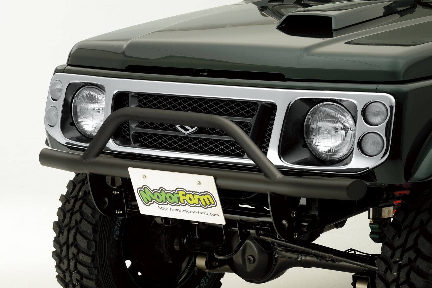 FARMバンパー スチール曲げ しし狩りタイプ フロント用 SJ30・JA11