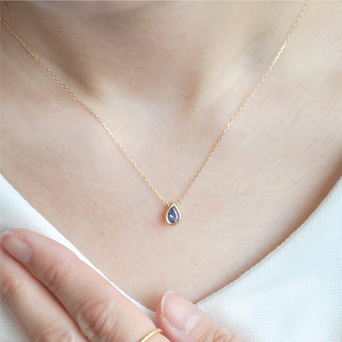 しずく タンザナイト ネックレス /b0036tz ジュエリー専門店 malvaceae