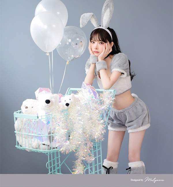 即日発送】ホイップバニー《ハロウィンコスプレ6点セット》【Malymoon