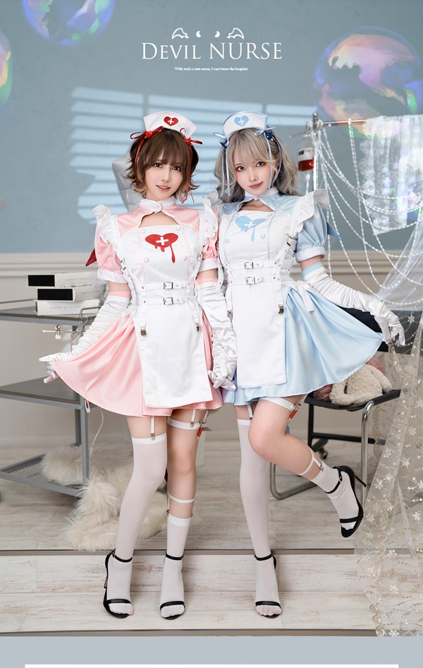 即日発送】デビルハーネスナース《ハロウィンコスプレ9点セット