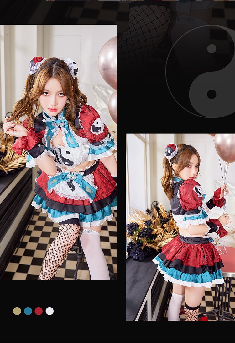 即日発送】ミスティック陰陽チャイナ《ハロウィンコスプレ9点セット