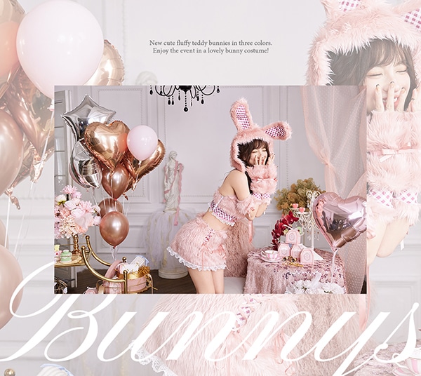 即日発送】テディバニーギンガムファーセットアップ《ハロウィン