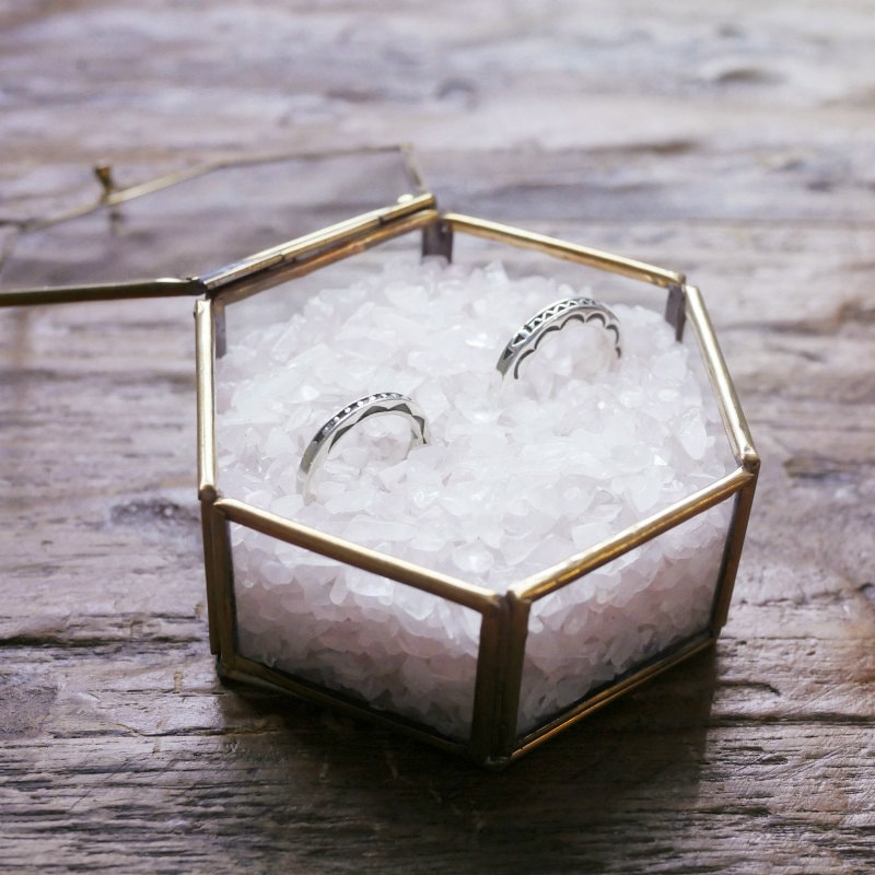 ガラス六角BOX（L）【メール便不可】｜マライカ公式通販