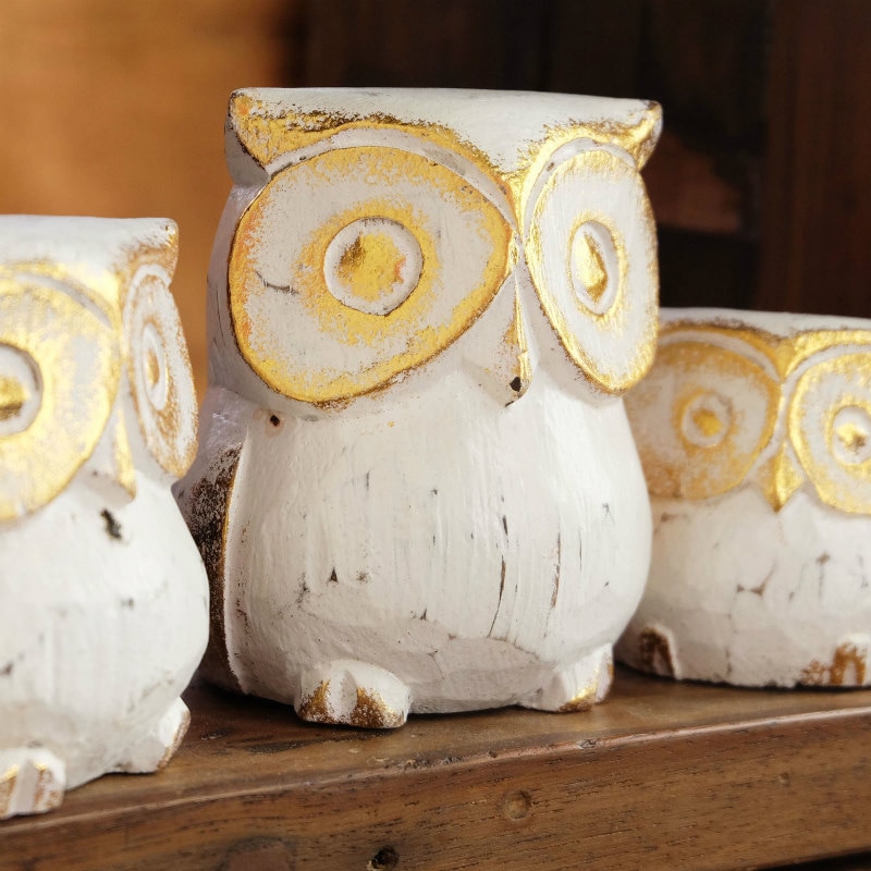 木彫りフクロウ｜マライカ公式通販