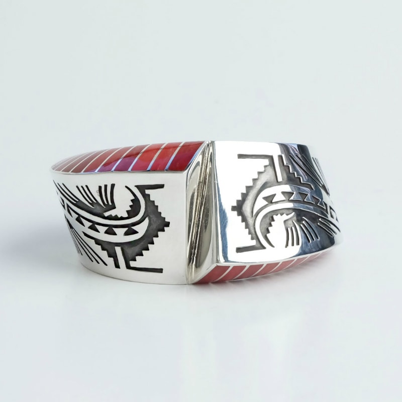 143mm ロンパーカー コーラル インレイ バングル｜マライカ公式通販