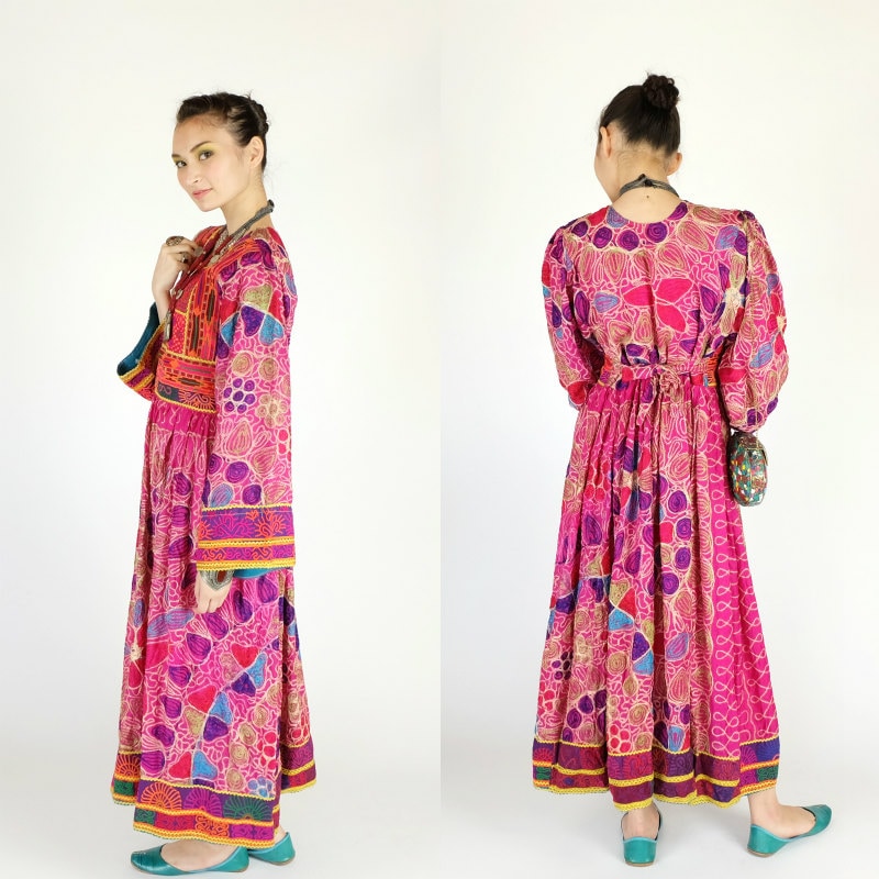 アフガニスタン古布ドレス D｜マライカ公式通販