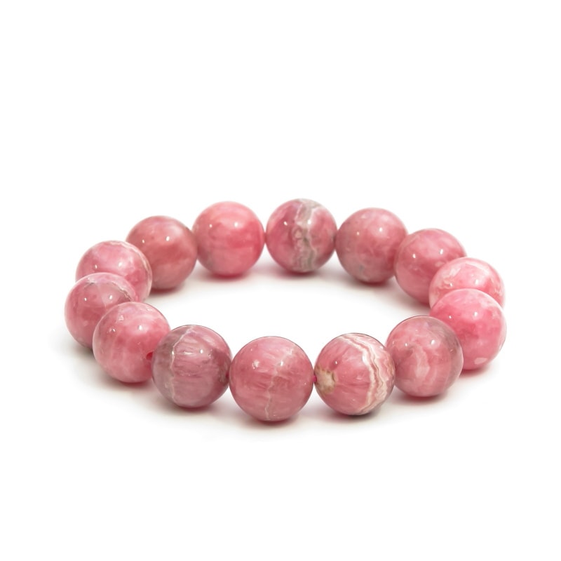 アルゼンチン産インカローズ丸玉ブレスレット12mm｜マライカ公式通販