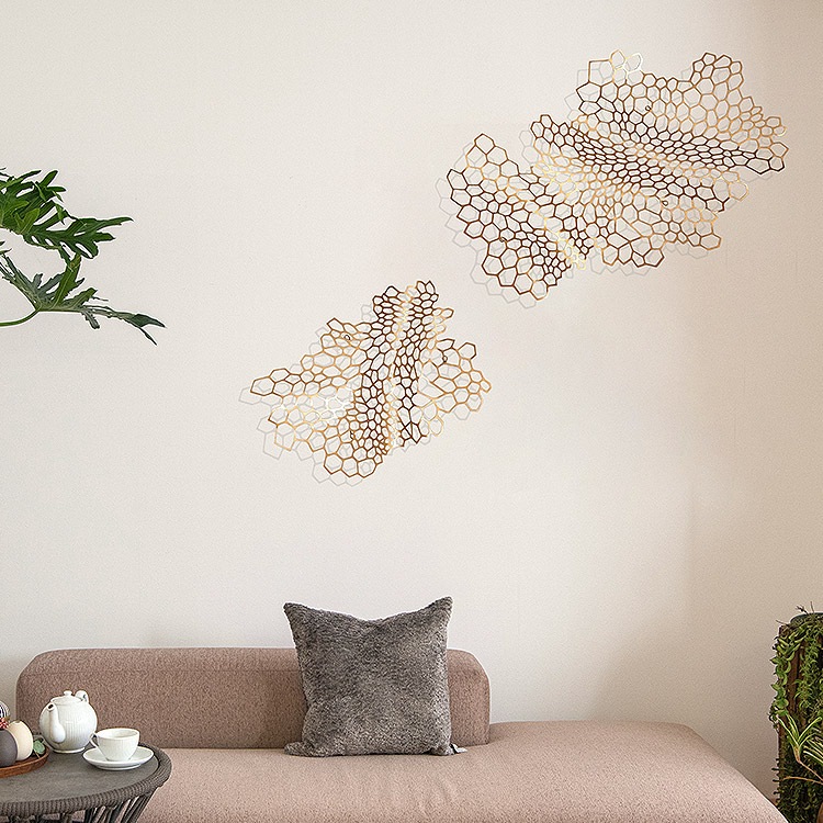 壁飾り おしゃれ 玄関 インテリア 風 (XSサイズ1枚+Sサイズ1枚