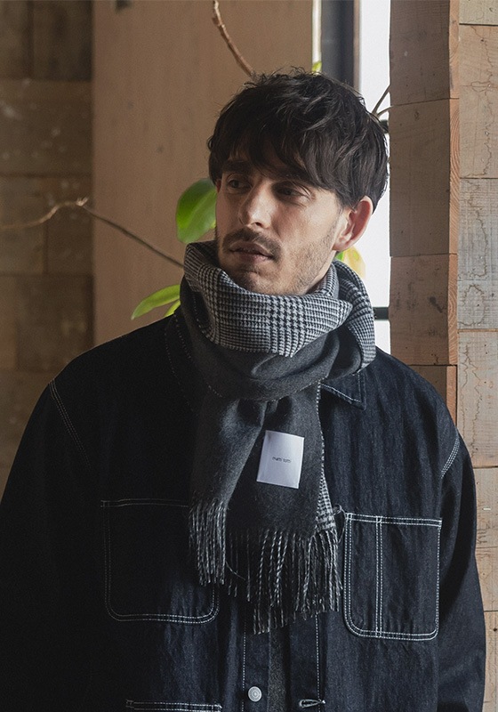 カシミヤ100% マフラー 全11色 リバーシブル メンズ | マフラー