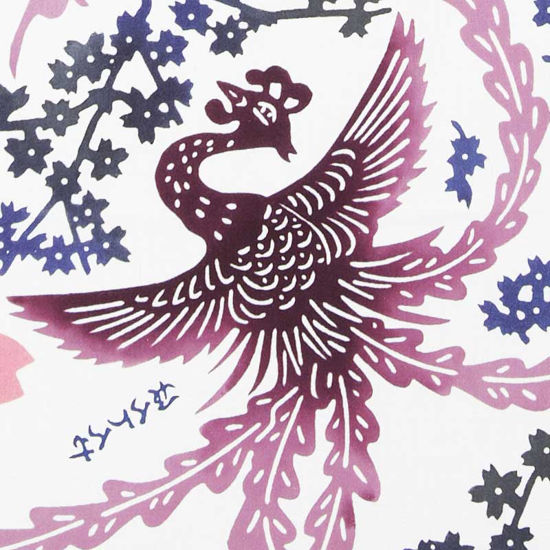注染手ぬぐい【櫻鳳凰｜特岡・白】祭用品専門店浅草絆纒屋ネットショップ