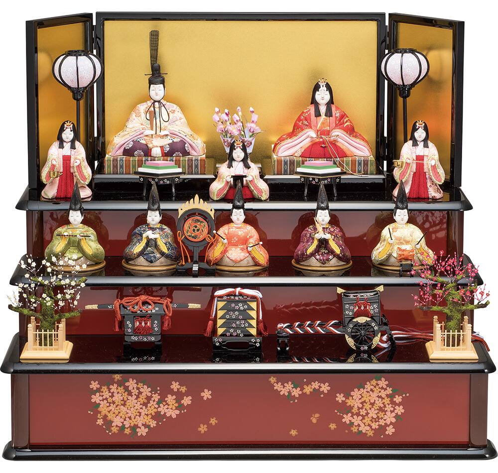 定価 65万 真多呂人形 京都 伝統工芸品 雛人形セット 15体 豪華 日本