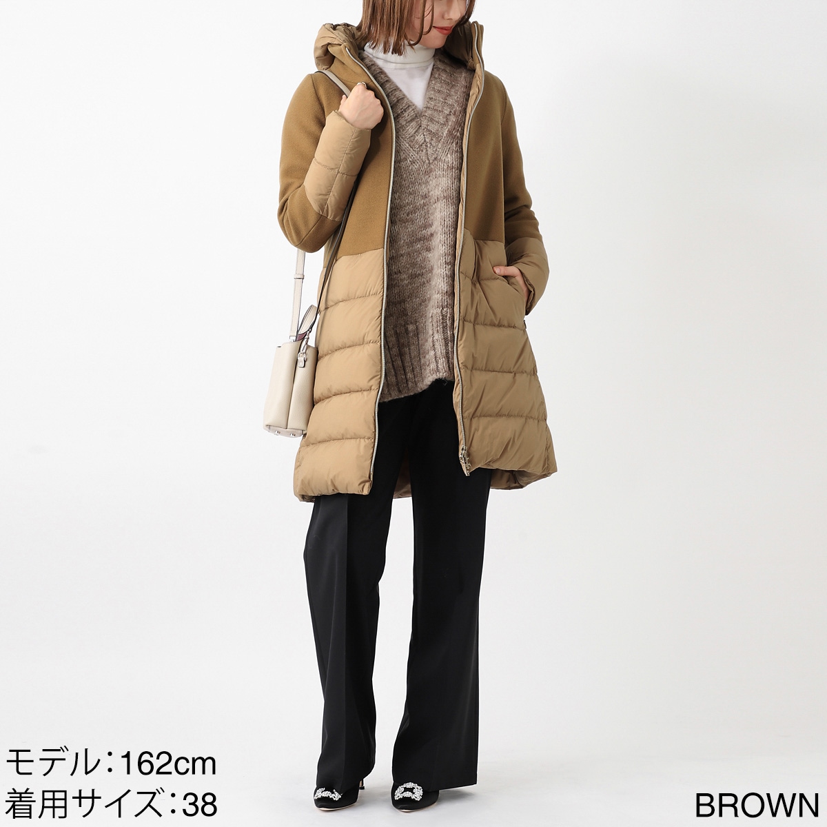 HERNO ヘルノ ダウンコート/DIAGONAL WOOL AND NUAGE PARKA【大きい