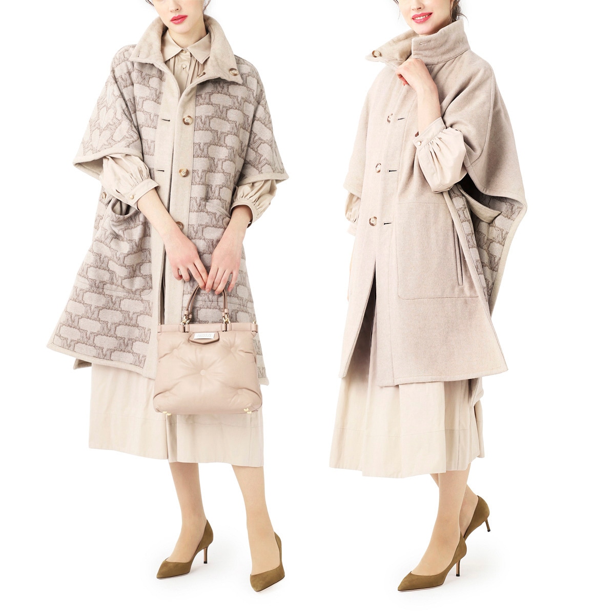 Max Mara マックスマーラ リバーシブル ケープ/ZENICA レディース