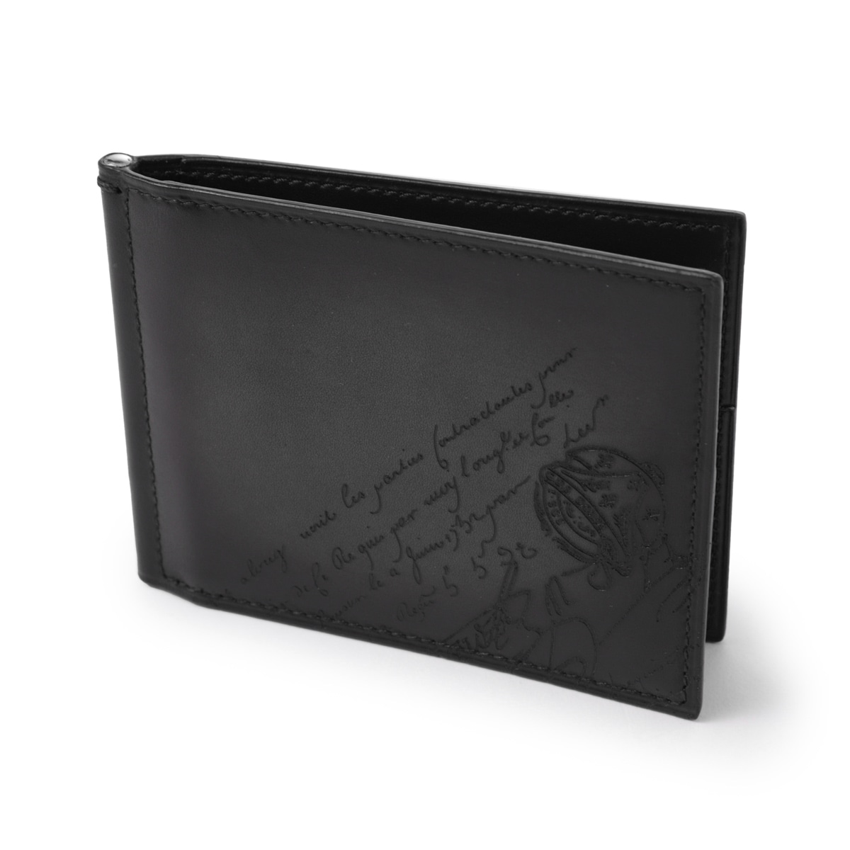 BERLUTI ベルルッティ マネークリップ/FIGURE SCRITTO LEATHER WALLET