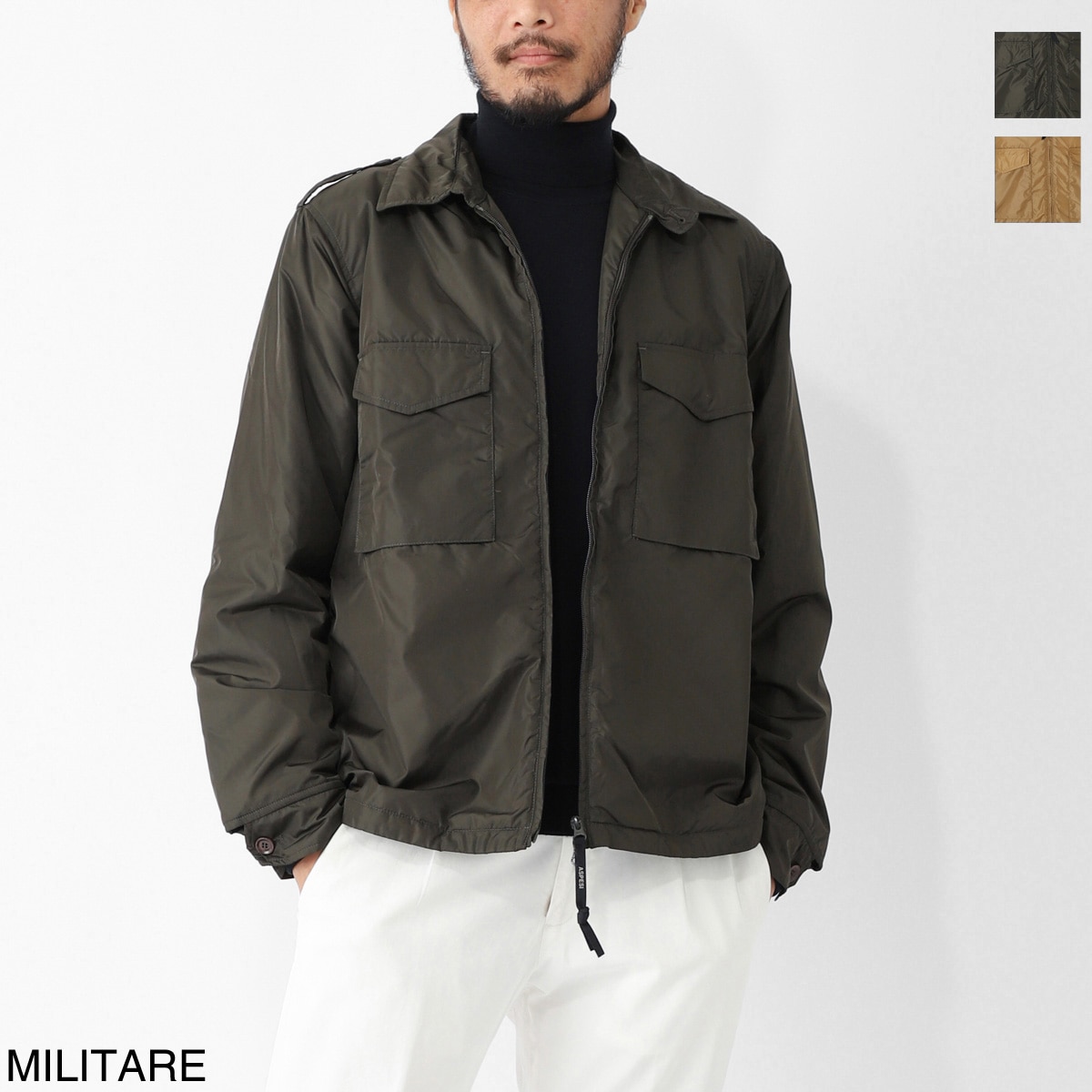 アウトレット】ASPESI アスペジ 中綿入り ブルゾン/シャツジャケット