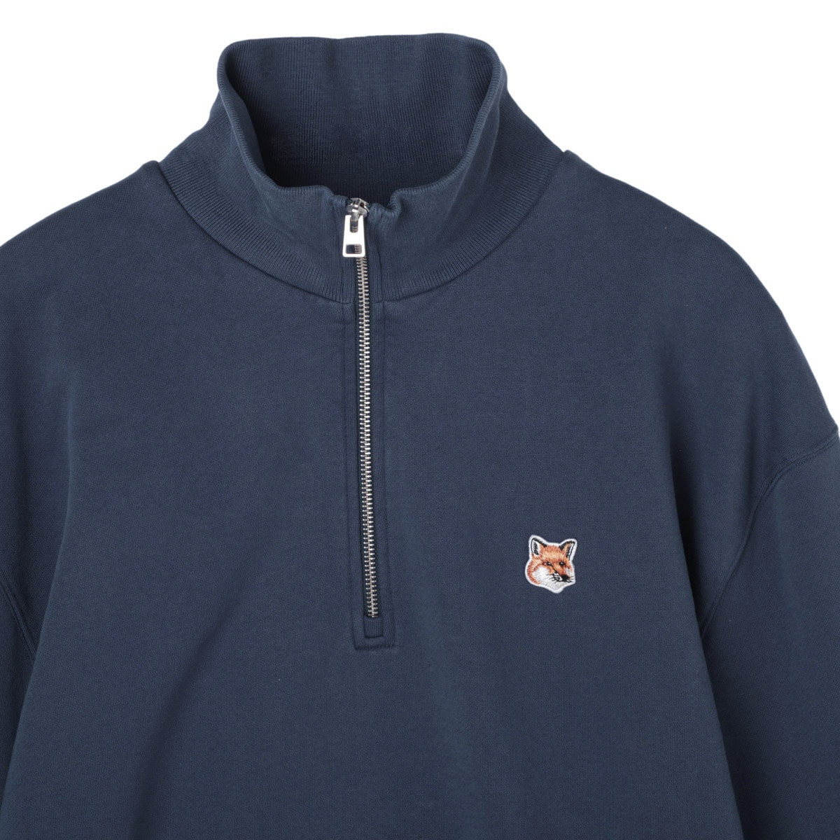 MAISON KITSUNE メゾンキツネ ハーフジップ スウェット/FOX HEAD PATCH