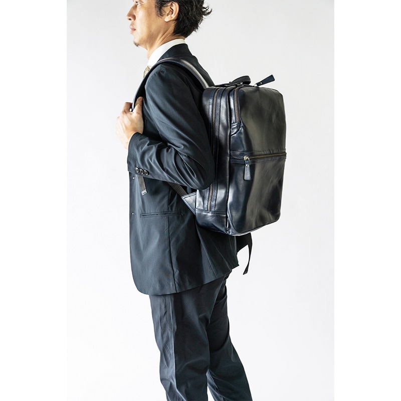 レザービジネスリュック ASTER NAVY アスター ネイビー紺｜【公式