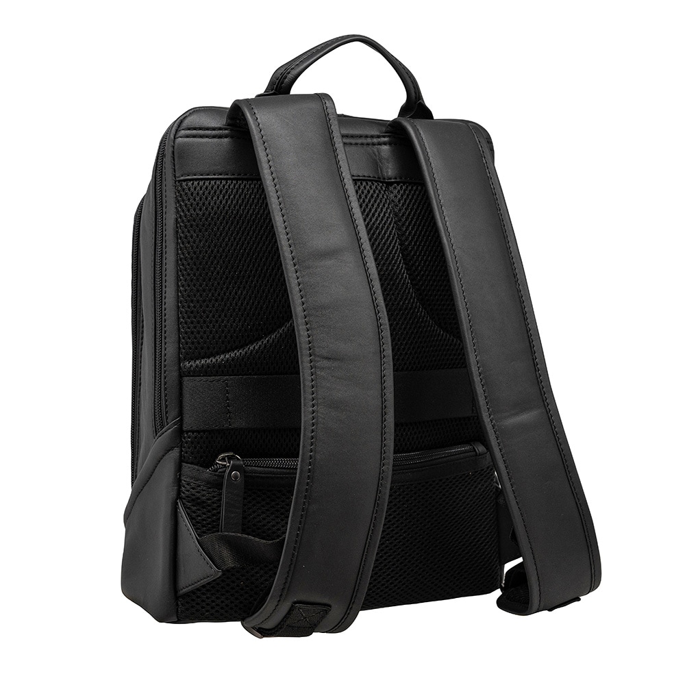 レザービジネスリュック バックパック 軽量レザー スクエア 四角い