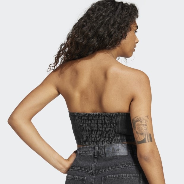 レディース Adilenium シーズン2 ウォッシュドデニム チューブトップ