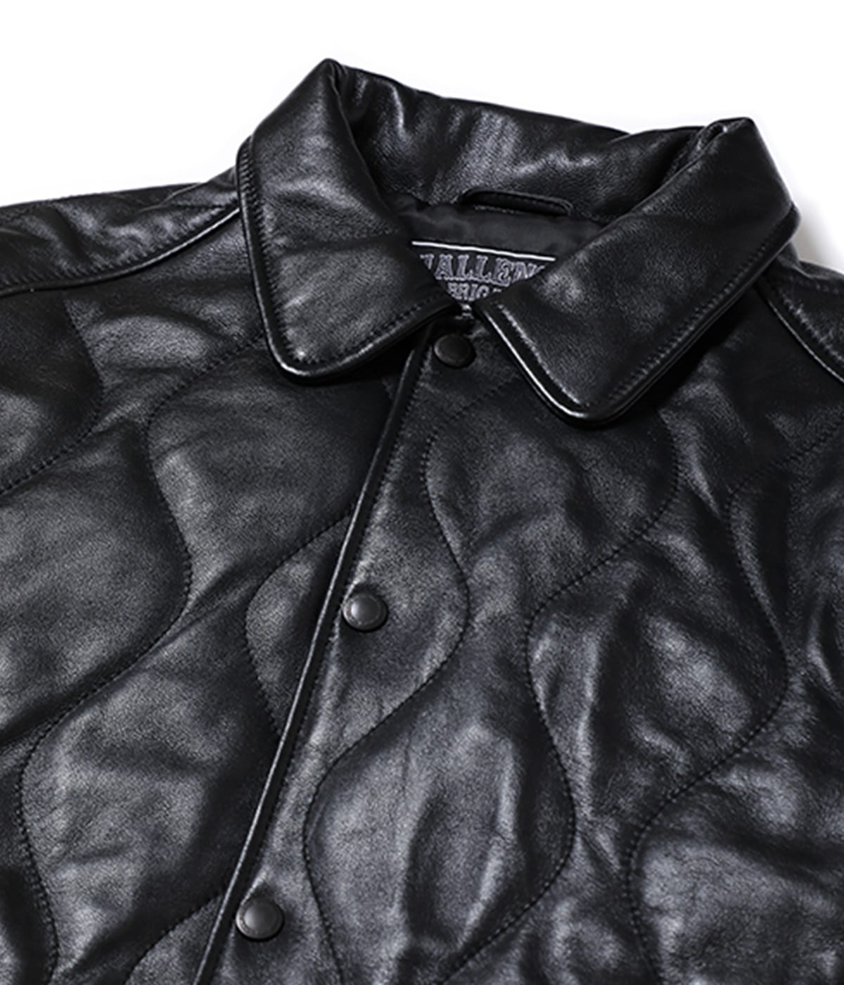 QUILTING LEATHER JACKET【BLACK】｜CHALLENGER｜MELTING POT（正規