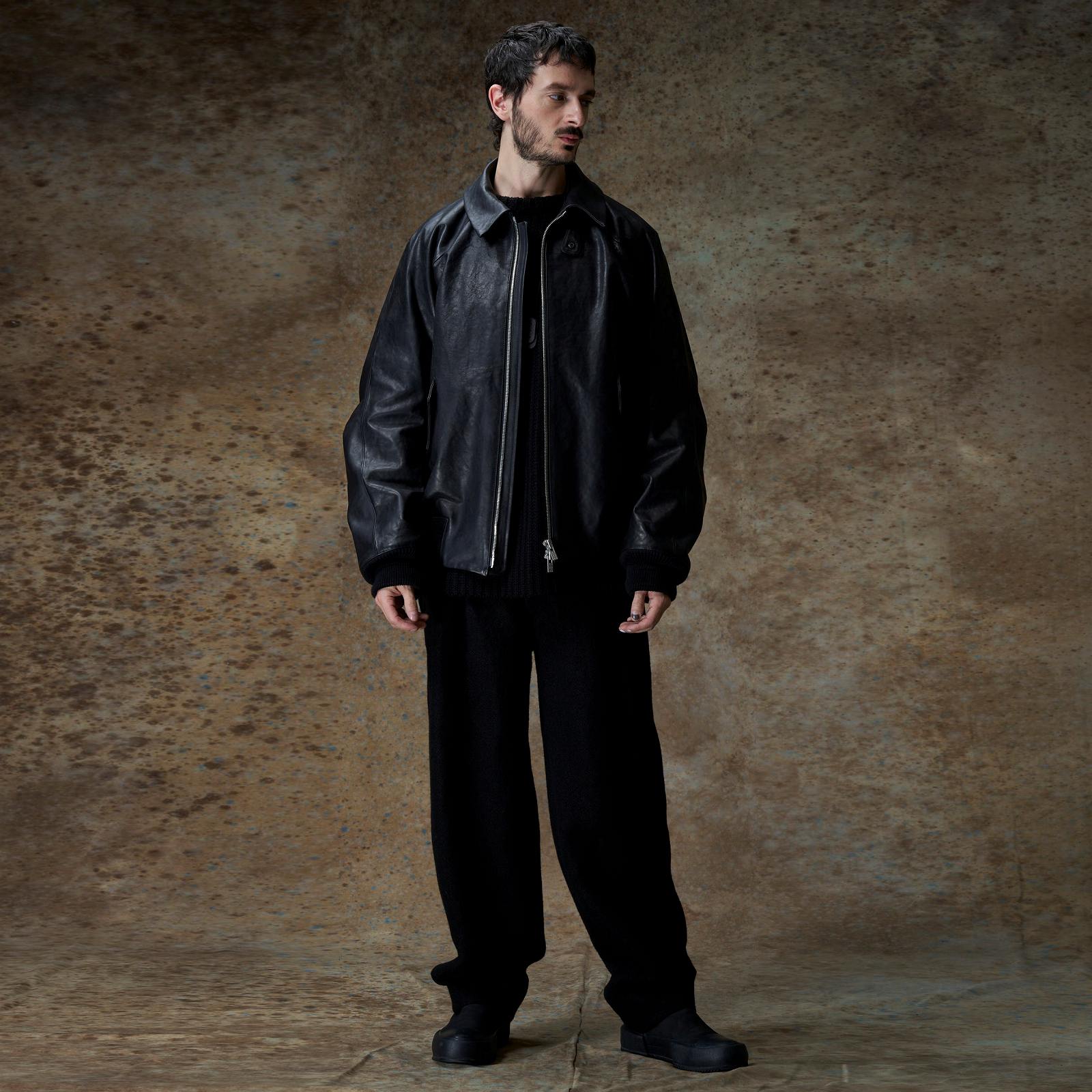 DEVOA（デヴォア）Leather jacket Loose fit/ BLACK | DEVOA（デヴォア