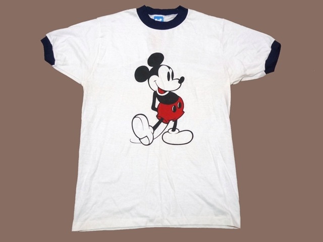 80's ミッキーマウス リンガーTシャツ オフィシャル | T-SHIRT -T