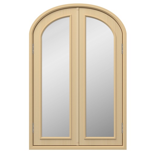 UM10：トップオーバル窓（ガラス窓観音開き）／H1200×W800×D160×T30mm